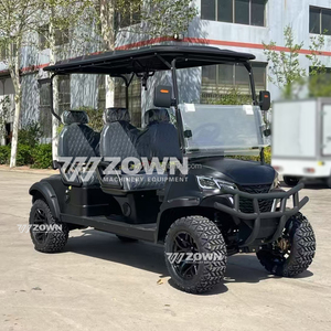 Carrito de Golf Eléctrico de 4 Plazas con Diseño Moderno, Batería de Litio de 60V, Pantalla Inteligente, Luces LED, Homologado para Circular por la Calle, para Parques - Product Image 1