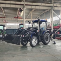 Tracteur agricole avec chargeur frontal, tracteur de jardin, 30hp, 40hp, 50hp, 60hp, 70hp, 80hp, vente directe d'usine