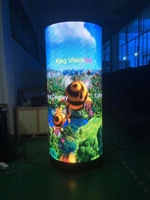 Neues Design Indoor P2.5 P3 SMD Vollfarbige RGB Weiche Gebogene LED-Displays 320x160mm Flexible LED-Module für Einzelhandel und Bildung