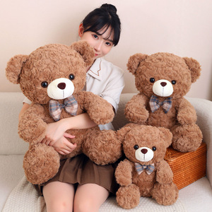 Di alta qualità carino in morbido cotone PP peluche piccola bambola di orsacchiotto Mini peluche ricamato papillon regalo di compleanno per bambini - Product Image 3