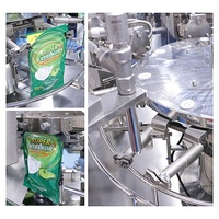 Machine d'emballage liquide de sachets préfabriqués Doypack Remplissage de sachets miel moutarde salade mayonnaise sauce tomate Sachet