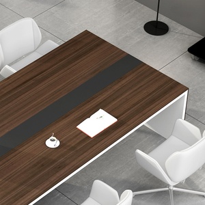 8 People Seating Wood Meeting Room Table Furniture Office Conference Table Modern - Product Image 6