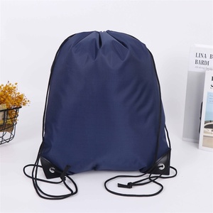 Promotional Custom Logo Size Color Polyester Drawstring Bag Sport Drawstring <b>Backpack</b> for Travel Storage - Product Image 5
