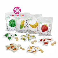 Bonbons au lait doux en vrac délicieux, collation pour enfants, saveur de fruits, centre de confiture, boules de lait moelleuses, bonbons gélifiés enrobés de croûtes croustillantes