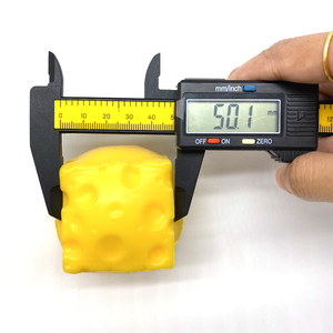 TPR Yellow Cheese Shape Soft <b>Squeeze</b> Stress <b>Ball</b> for Desktop Anxiety Relief Office Decor Kids and Adults Promotional Gift - Product Image 6