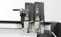 Máquina cortadora de doble cabezal para maquinaria de corte de plotter suave y adhesivo
