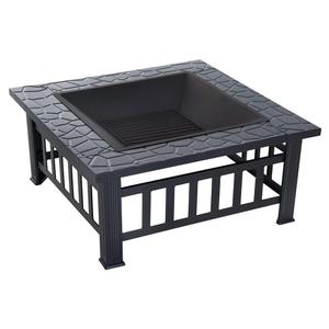 Foyer multifonctionnel <span class=keywords><strong>pour</strong></span> chauffage extérieur, <span class=keywords><strong>cheminée</strong></span> de jardin de Patio en métal, Table, <span class=keywords><strong>barbecue</strong></span> - Product Image 2