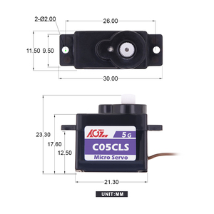 AGFRC Más Vendido Tamaño C05CLS 1KG 6.5V 5g Engranaje de Plástico Sin Núcleo Digital Mini RC Avión Mini Z Coche Robot Smart Lock - Product Image 5