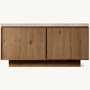 Meuble de rangement mural moderne pour salon, en bois massif, buffet à <span class=keywords><strong>2</strong></span> <span class=keywords><strong>portes</strong></span> pour chambre et hôtel, taille et couleur personnalisables - Product Image 4