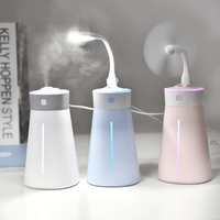 Mini Lampe Humidificateur Brume d'Air Ultrasonique Ventilateur Frais Chambre Maison Usb Humidificateur Portable