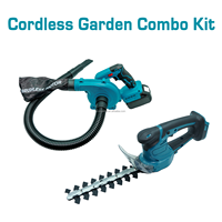 Kit combiné de jardin sans fil : Souffleur et tondeuse à gazon sans balais (outil nu), compatible avec batterie Li-ion 18V