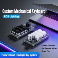 Clavier miniature sans fil BT personnalisé, 3, 6, 9, 12, 15 touches, mécanique, programmable, multifonctionnel, avec touches programmables