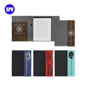 Journal d'entreprise en similicuir Laserable, Portefeuilles de toile en similicuir Laserable - Product Image 2