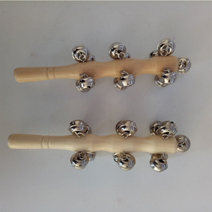 Instrumento de percusión profesional Orff, varilla de campanas de trineo, mango de metal y madera de abedul, 13 campanas, varilla de sonajero engrosada, música - Product Image 5