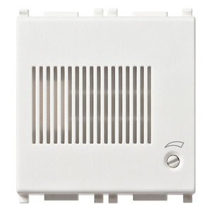 Sonnette électronique 3 séquences 12V blanche, longueur 5,4 pouces, hauteur 5,3 pouces - Product Image 1