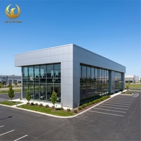 Edificio Prefabricado de Acero para Concesionario de Automóviles, Salón de Exposiciones de Automóviles, Centro de Servicio, Oficina Comercial