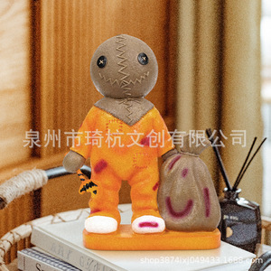 Figura de Sam de Trick R Treat, Hombre Calabaza, Tamaño Grande, Resinas Sintéticas, Decoración de Interiores, Muñeco de Regalo - Product Image 1