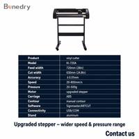 Plotter de corte de vinilo KI-720A de 720 mm (28 pulgadas) con alimentación de 630 mm, corte manual de contorno, motor paso a paso, Signmaster para la creación de pegatinas, calcomanías y letreros.