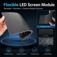 Module LED souple personnalisé haute luminosité, écran LED P2 P2.5 P3 P4 P5 P6, mur vidéo flexible, affichage LED tunnel pour la publicité