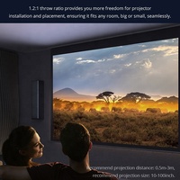 Mini Proyector DLP 4K-Láser, Cine en Casa 3D, Películas, Vídeos, TV 480P, Recargable, Portátil, para Exteriores, Mini Proyector de Videojuegos