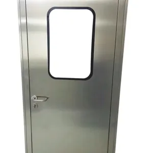 Modern Designs GMP Standard Air Tight High Performance Pharma Steel Sliding Hospital School Clean Room Doors