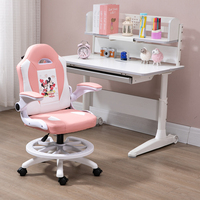 Nouvelle chaise de jeu rose ergonomique à hauteur réglable pour enfants bureau d'étude de lecture et d'écriture Table d'étude pour enfants meubles pour enfants