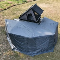 Auvent latéral de voiture Factoary à 360 degrés avec mur annexe, portable, pour camping en plein air, pour SUV