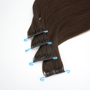 Estensioni per capelli umani all'ingrosso Lanxun Double Drawn con piume, estensioni per capelli con piume all'uncinetto, fornitori di capelli vergini Remy - Product Image 3