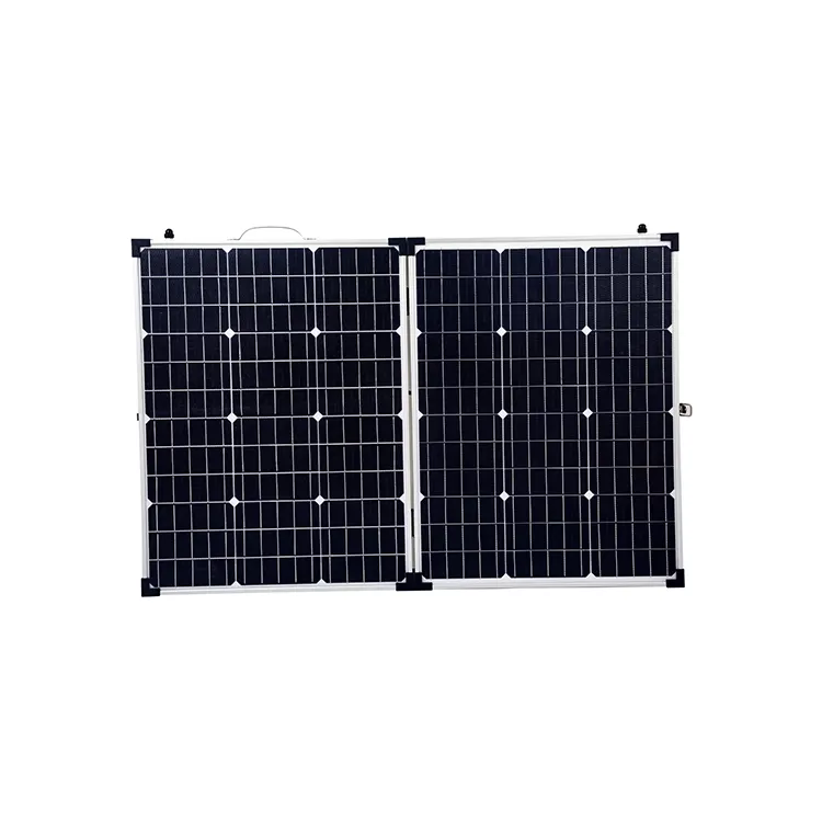 Precio barato luz peso portátil plegable 18v 150w panel solar para el supermercado