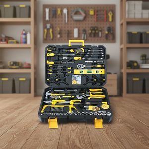 Ensemble d'outils multifonctionnels de 198 pièces pour la menuiserie et la réparation automobile, kit d'outils en acier au carbone à commande manuelle - Product Image 5