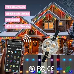 30MM Residential Rgbw 3 Led <b>Point</b> <b>Lights</b> IP68 Outdoor Permanent Holiday Christmas Decorations Lighting for Eaves - Product Image 1