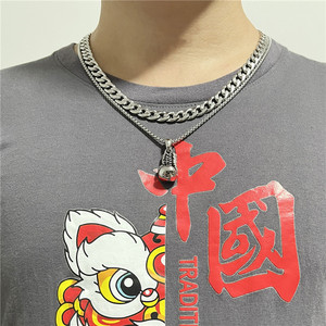 Stainless Steel <b>Boxing</b> <b>Glove</b> Pendant <b>Necklace</b> Men's Retro Punk Style 12002 - Product Image 3