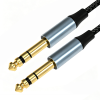 Câble audio professionnel blindé 6,35 mm avec connecteurs jack mâle 6,5 mm vers mâle 3,5 mm pour amplificateur - Vente en gros usine