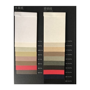 Vải Lanh 230gsm 300gsm Bìa Ràng Buộc Giấy Các Tông Màu Dập Nổi - Product Image 3