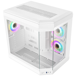 2025 mới chơi game PC trường hợp hai mặt kính ATX trường hợp máy tính tháp giữa chơi game PC ATX PC Trường hợp với màn hình LCD - Product Image 3