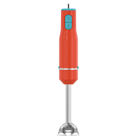 Mixeur Plongeant Électrique à Deux Vitesses, Silencieux, 4 Lames (Blanc Élégant, Mixeur Plongeant Détachable pour Cuisine)