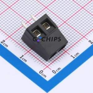 1985881 Screw Terminal Block Through hole Component (THT),P=5mm Connector 5mm Black Through Hole 2P - Product Image 1