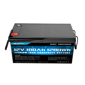 リチウム電池パックAMPXELL 12V 100Ah18650太陽エネルギー電気自動車RVキャンピングカーに適しています - Product Image 1