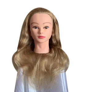Maniquí <span class=keywords><strong>de</strong></span> Cabeza <span class=keywords><strong>de</strong></span> Muñeca para Prácticas <span class=keywords><strong>de</strong></span> Peluquería, Cosmetología, Cabello 100% Humano, para Trenzado Afro, Económico - Product Image 3
