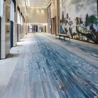 Maßgefertigter Muster-Teppichboden Nylon 6 für Premium-Büro-Lobby und Hotel-Bankettsaal 3D Digital Bedruckter Teppich