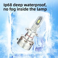 Ampoule de phare LED en tube de cuivre en forme de U de qualité supérieure, lumière laser haute luminosité pour voiture, universelle pour phare de voiture et de moto