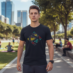 T-shirt con Logo quadrato Unisex per abbigliamento sportivo o Casual - Product Image 3