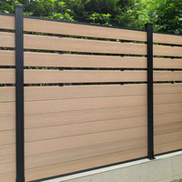Clôture composite décorative de jardin à vente chaude, clôture en bois double face Chicago