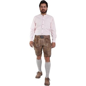 Pantalones Cortos de Cuero Auténtico Personalizados para Hombre, Color Marrón Humo, Trajes de Oktoberfest de Cuero Genuino - Product Image 2