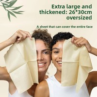 Serviettes jetables hypoallergéniques en fibre de bambou, épaisses, surdimensionnées, douces, pour hôtel et usage domestique, coffret cadeau