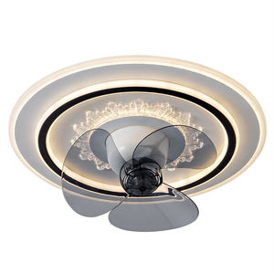 Ventilador de techo LED de alta gama con motor DC de bajo consumo, completamente blanco, 3 colores. - Product Image 2