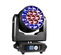 Projecteur mobile Bee-eye 4-en-1 19*15W, 4 modes, contrôle DMX. Éclairage LED pour scène DJ et mariage avec RGBW
