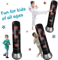 Sac de frappe gonflable sur pied pour enfants et adultes, équipement d'entraînement de boxe, jouets sportifs, activités pour enfants, jeux en plein air