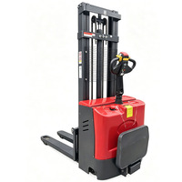Chariot élévateur semi-automatique électrique manuel à poussée manuelle, 1 tonne, 3,5 m, auto-chargeur, portable, empileur électrique – Vente directe usine