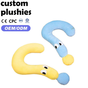 Almohada de Peluche con Forma de Signo de Interrogación Personalizada OEM, Almohada Suave y Cómoda para Dormir para Gatitos y <span class=keywords><strong>Cachorros</strong></span> - Product Image 1